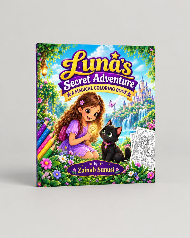 Luna's Secret Adventure: A Magical Coloring Book